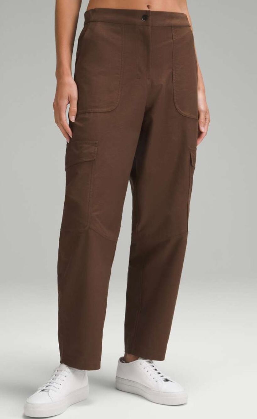 0459 Lululemon Light Utilitech Cargo Pocket High-Rise Pant Java Sz 27"